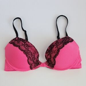 XOXO Pink Lace Bra